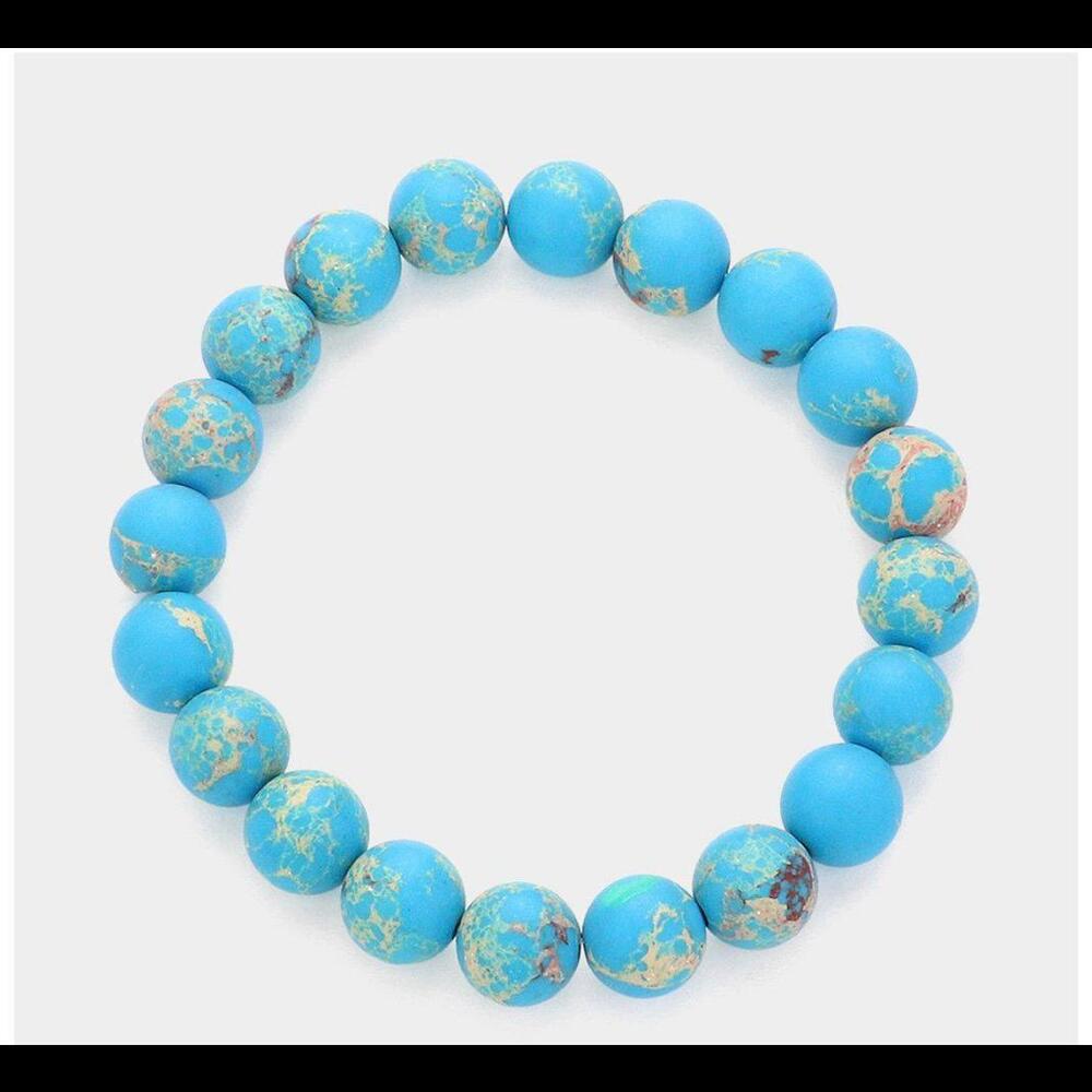Natural Stone‎ Beaded Stretch Bracelet
